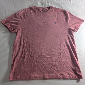 Polo Ralph Lauren Classic L Fit crew neck pink salmon T shirt Pony Large